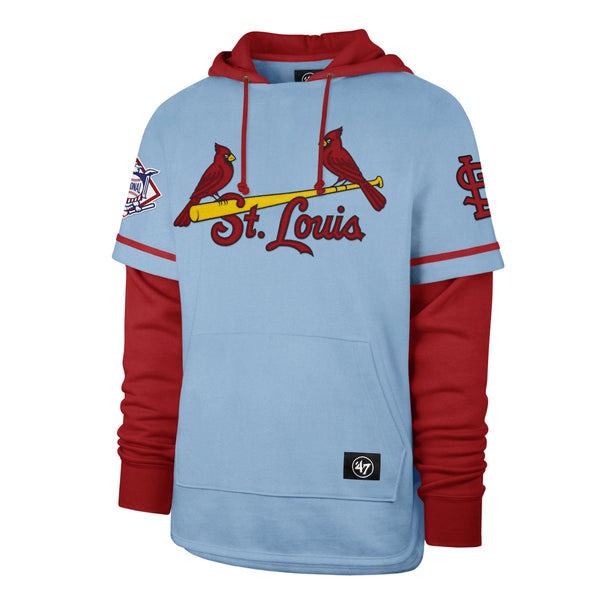 47 Brand Red St. Louis Cardinals Trifecta Shortstop Pullover Hoodie for Men