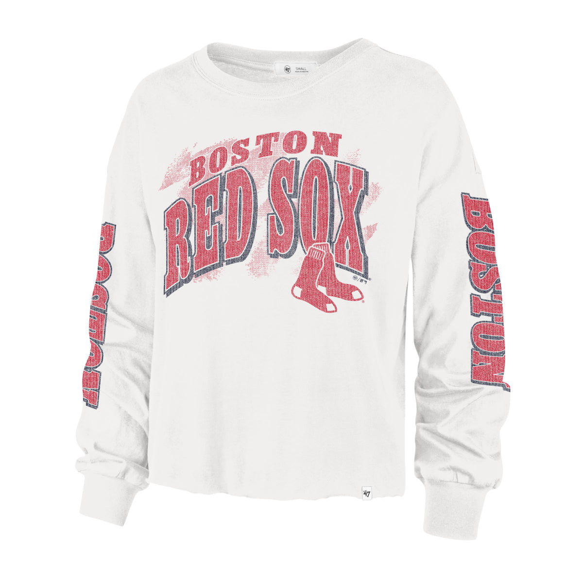 BOSTON RED SOX BRUSH BACK '47 PARKWAY LONG SLEEVE TEE WOMENS