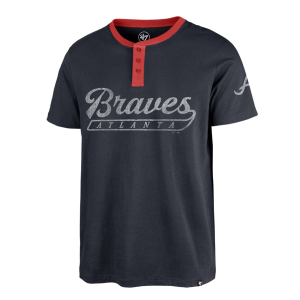 ATLANTA BRAVES WEST END '47 HENLEY TEE MEN