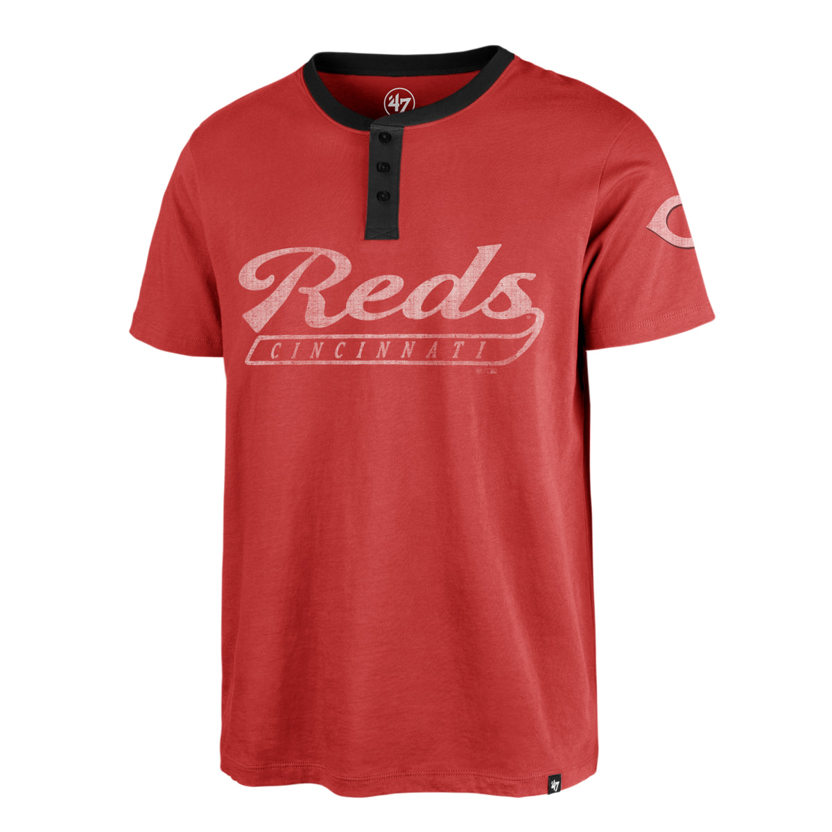 CINCINNATI REDS WEST END '47 HENLEY TEE