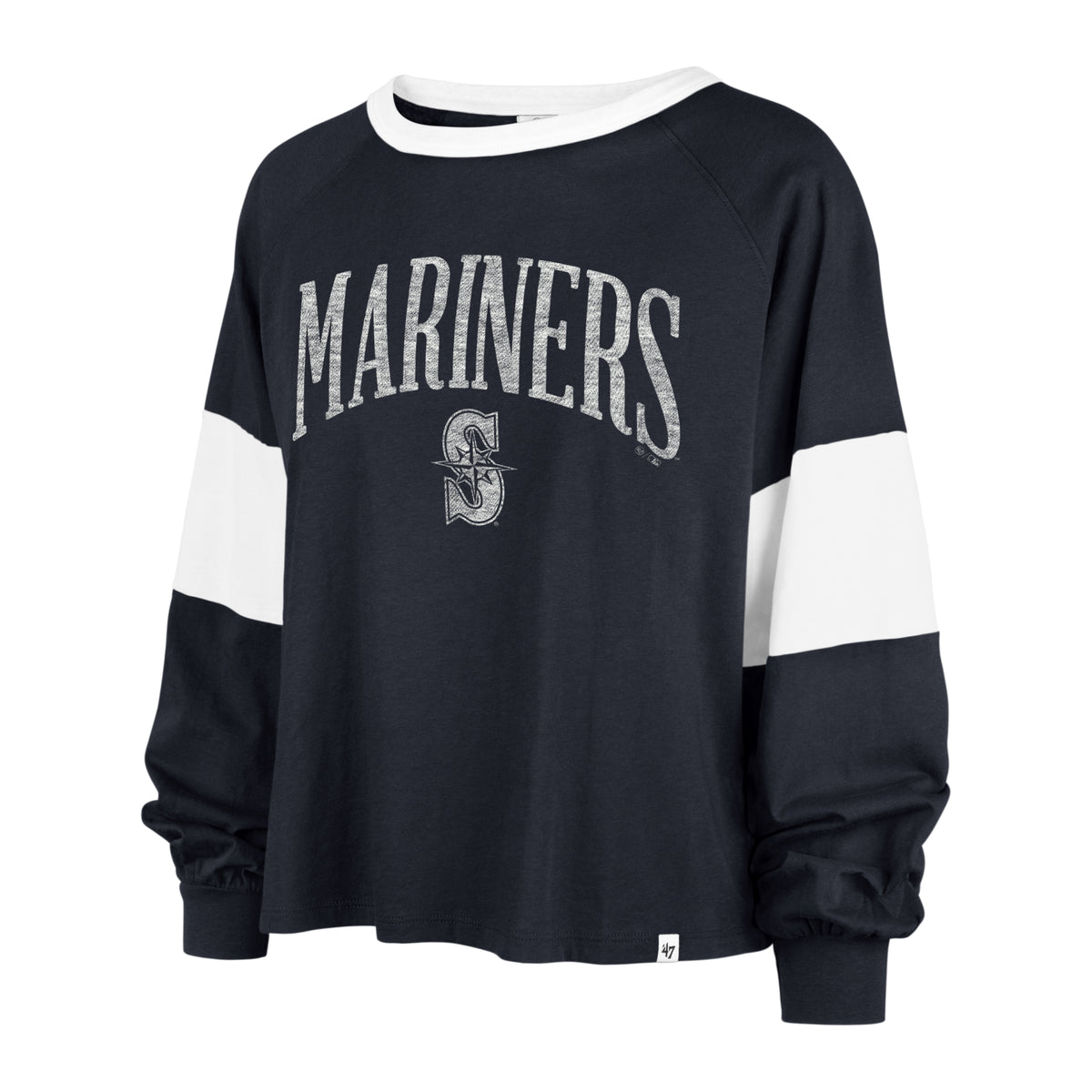SEATTLE MARINERS UPSIDE '47 RHEA LONG SLEEVE TEE WOMEN