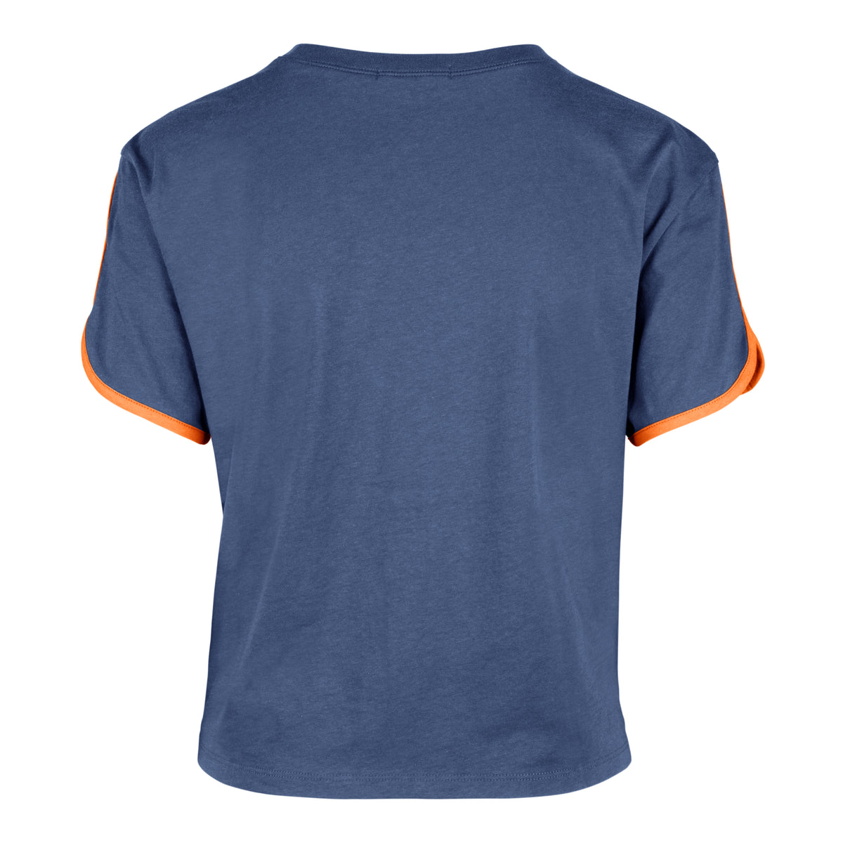 NEW YORK METS PREMIER WORDMARK '47 DOLPHIN HEM CROP WOMENS