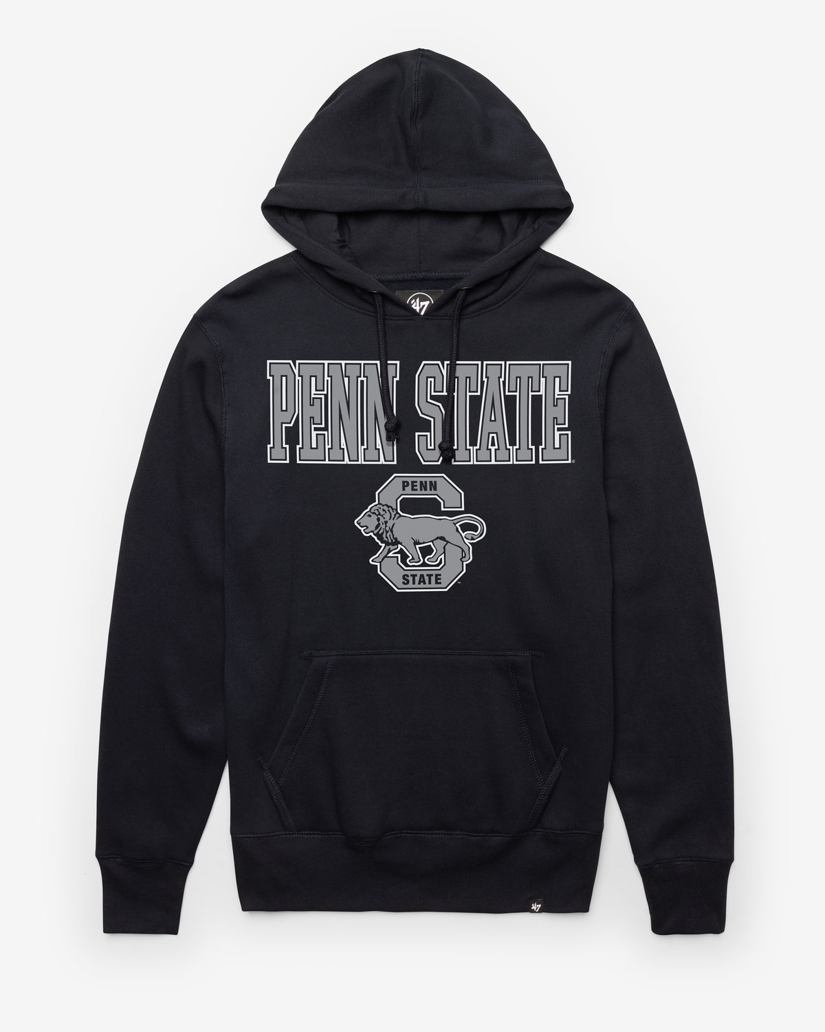 PENN STATE NITTANY LIONS VINTAGE STRAIGHT BLOCK '47 HEADLINE HOOD