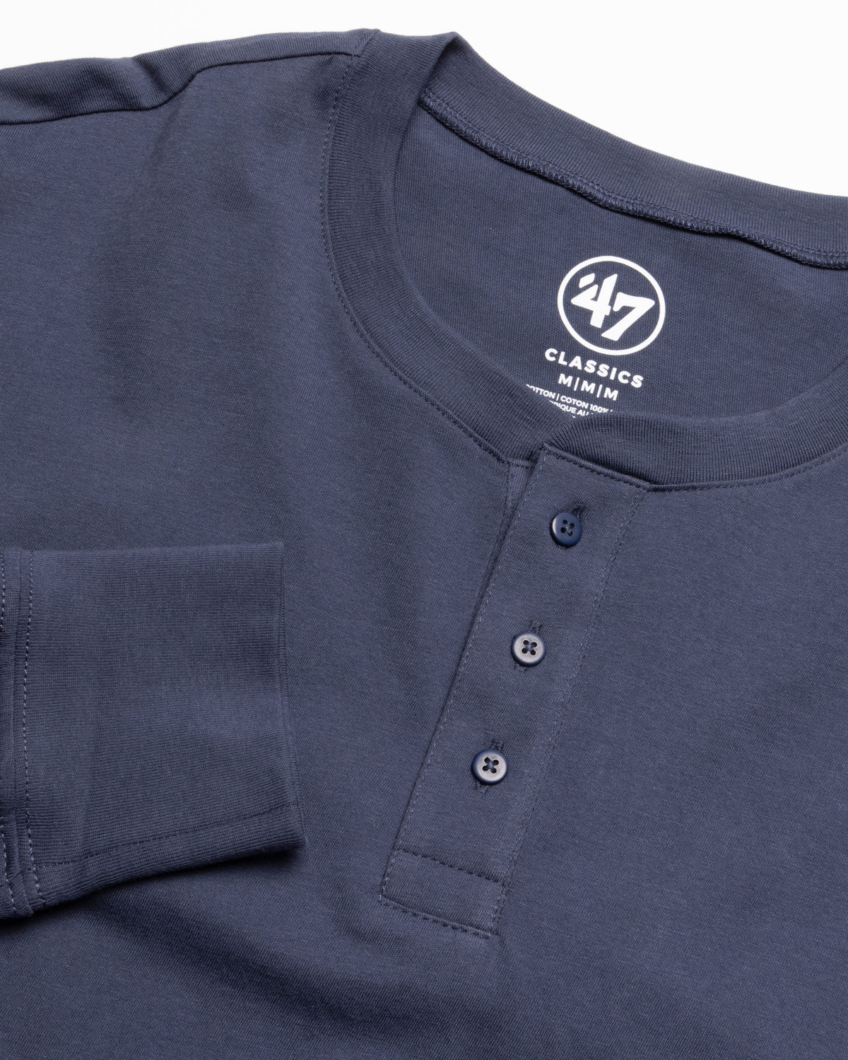BLANK '47 FRANKLIN HENLEY LONG SLEEVE TEE