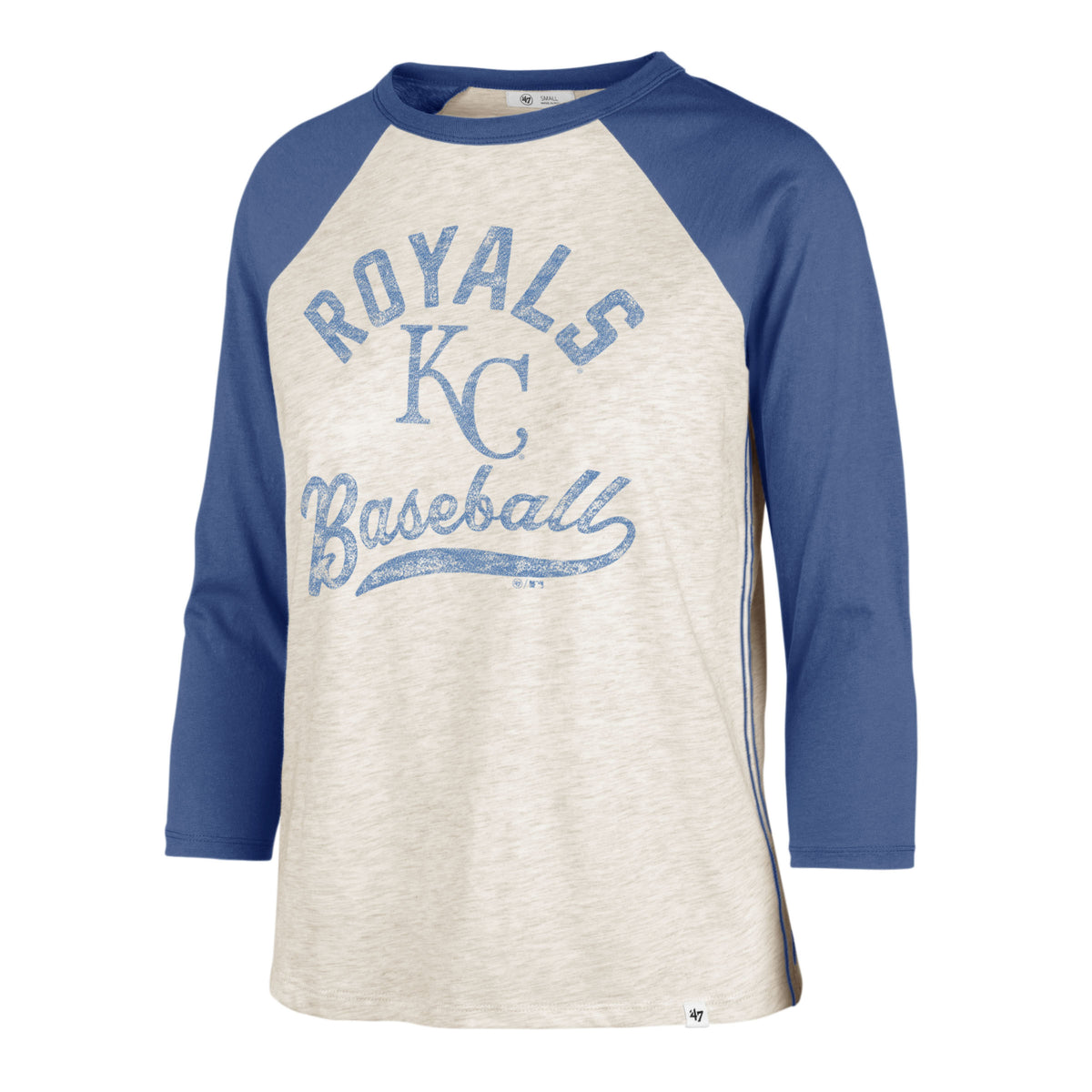 KANSAS CITY ROYALS RETRO DAZE '47 AVA RAGLAN WOMENS