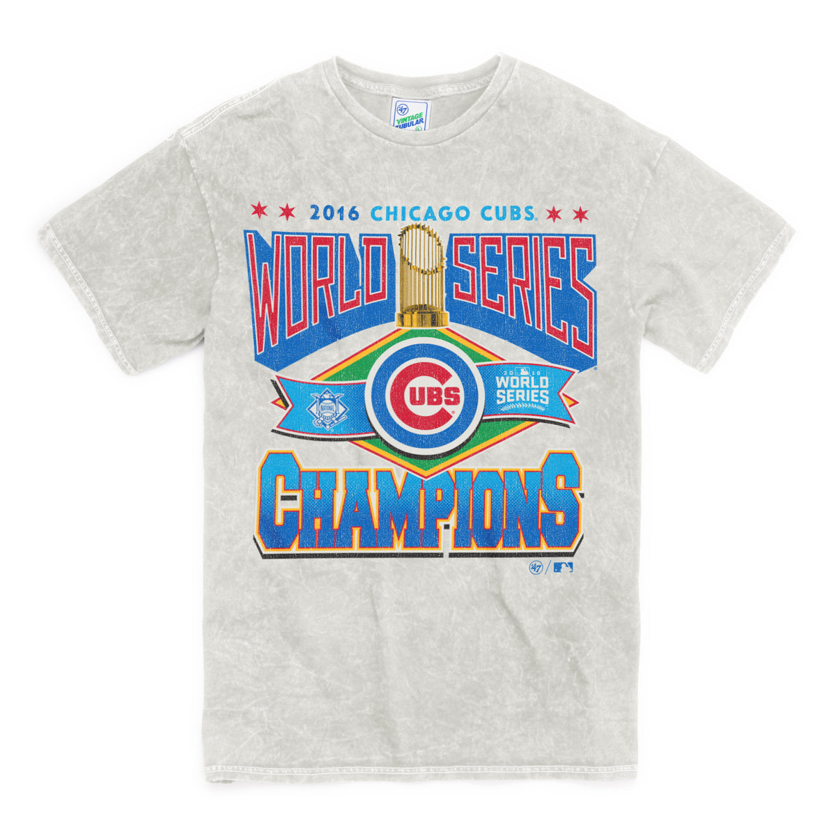 CHICAGO CUBS 2016 WORLD SERIES ROCKER '47 VINTAGE TUBULAR TEE