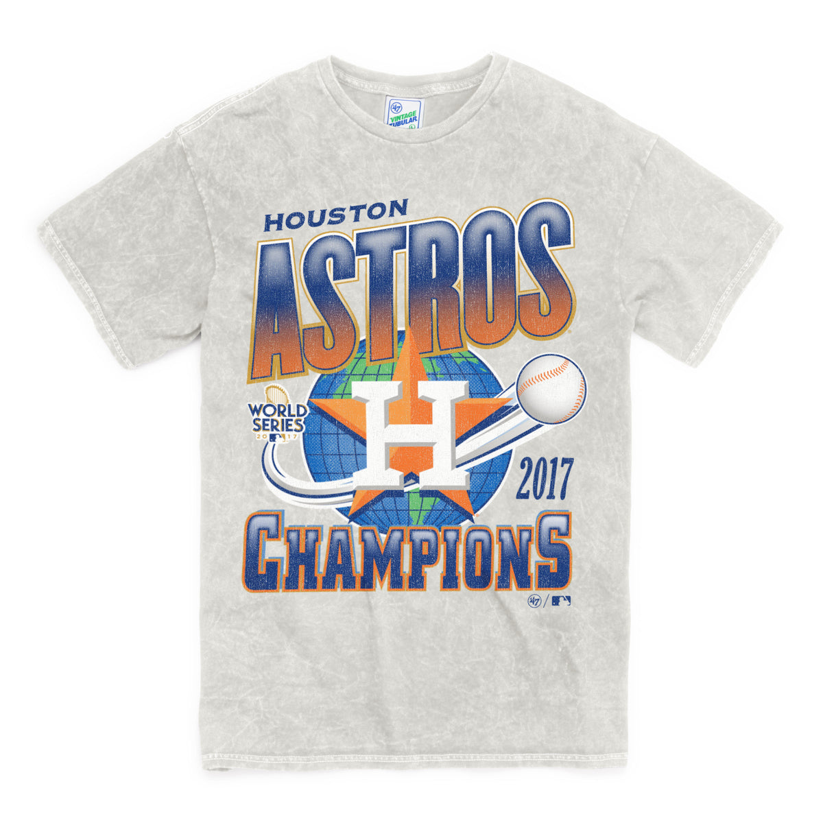HOUSTON ASTROS 2017 WORLD SERIES ROCKER '47 VINTAGE TUBULAR TEE