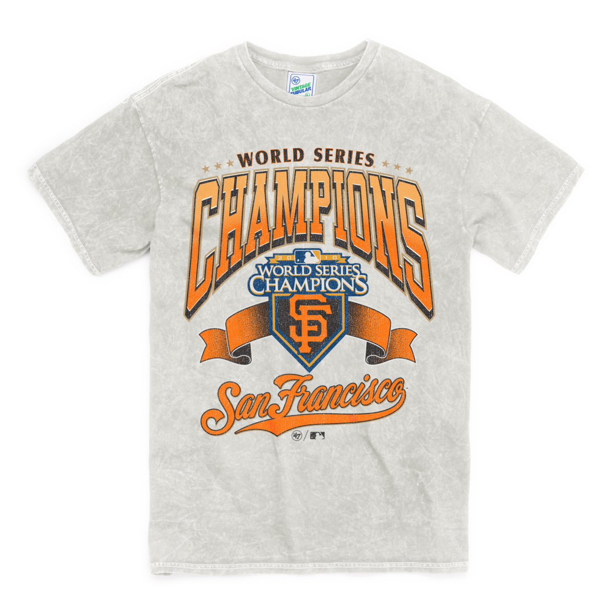 SAN FRANCISCO GIANTS 2010 WORLD SERIES ROCKER '47 VINTAGE TUBULAR TEE