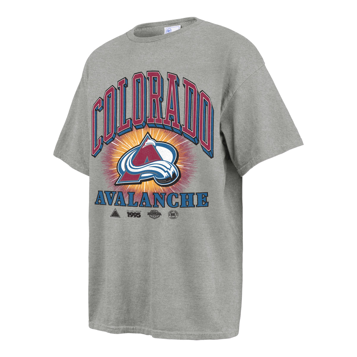 COLORADO AVALANCHE VINTAGE '47 TUBULAR BOYFRIEND TEE WOMENS