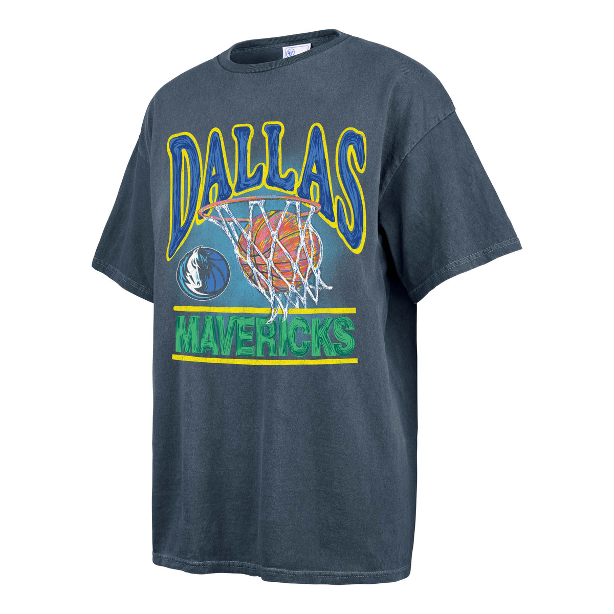 DALLAS MAVERICKS VINTAGE '47 TUBULAR BOYFRIEND TEE WOMENS