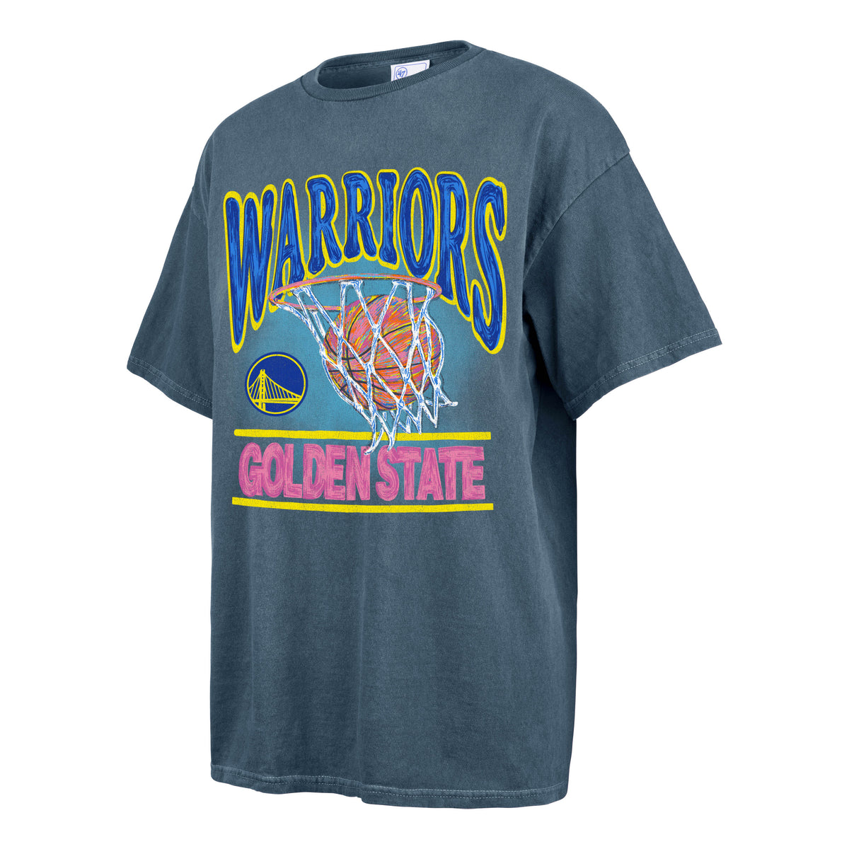 GOLDEN STATE WARRIORS VINTAGE '47 TUBULAR BOYFRIEND TEE WOMENS