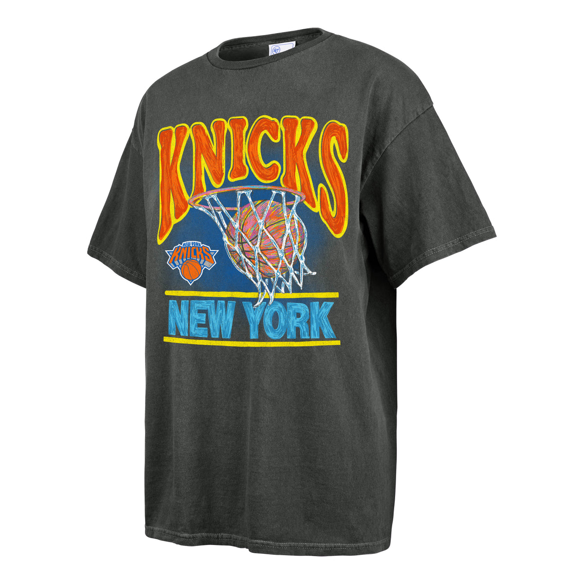 NEW YORK KNICKS VINTAGE TUBULAR BOYFRIEND TEE WOMENS