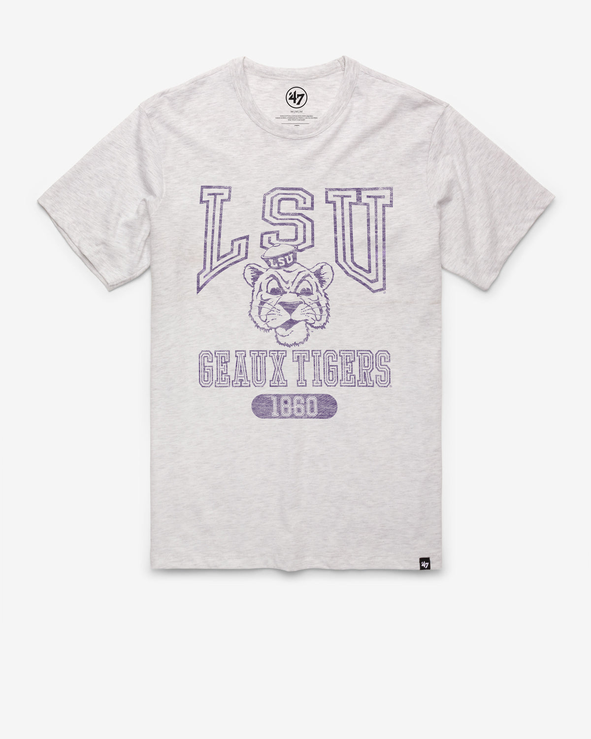 LOUISIANA STATE TIGERS LSU VINTAGE LINE PRESS '47 FRANKLIN TEE