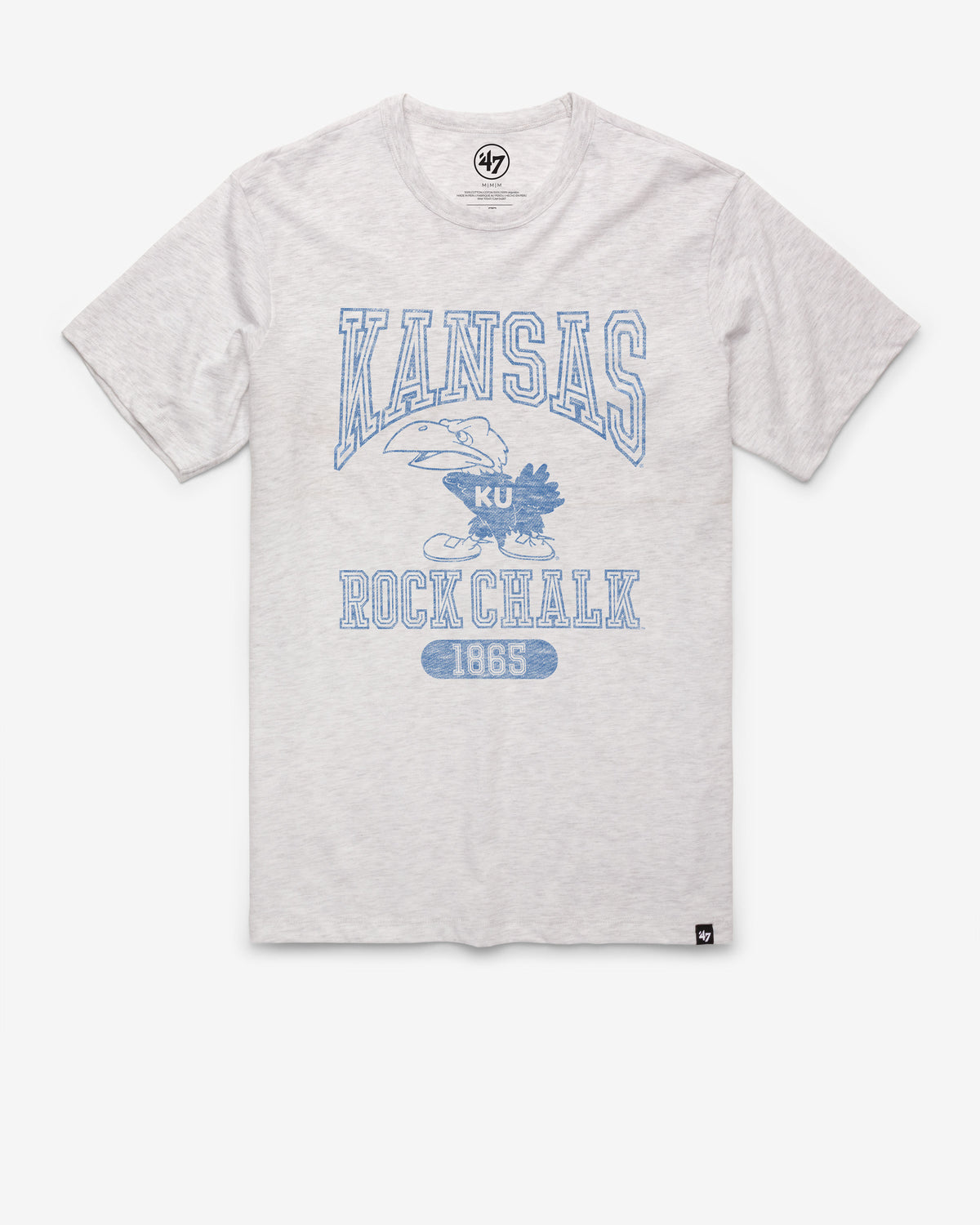 KANSAS JAYHAWKS VINTAGE LINE PRESS '47 FRANKLIN TEE