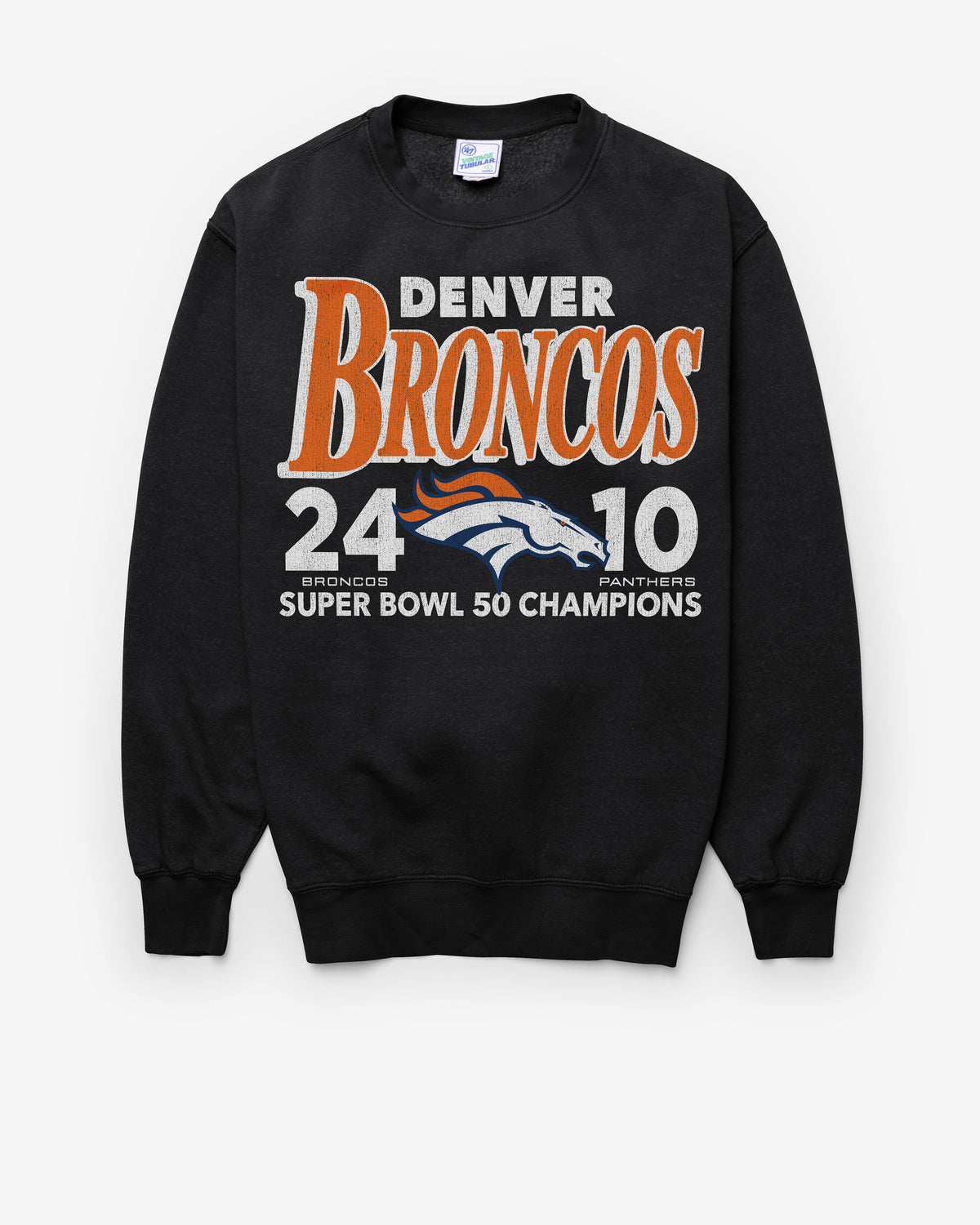 DENVER BRONCOS SUPER BOWL GRIDIRON MVP '47 VINTAGE DYE THOMPSON CREW