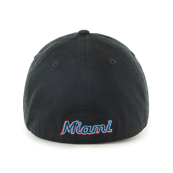 Men's '47 Cream Miami Marlins City Connect Crescent Franklin Raglan Three-Quarter Sleeve T-Shirt Size: Small