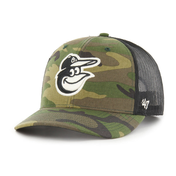 BALTIMORE ORIOLES CAMO '47 TRUCKER