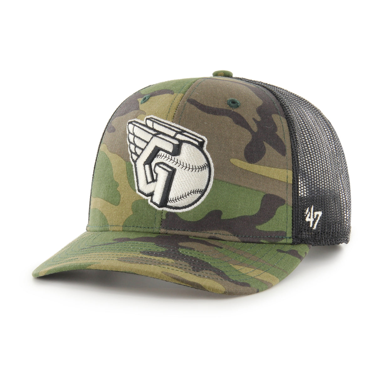 CLEVELAND GUARDIANS CAMO '47 TRUCKER