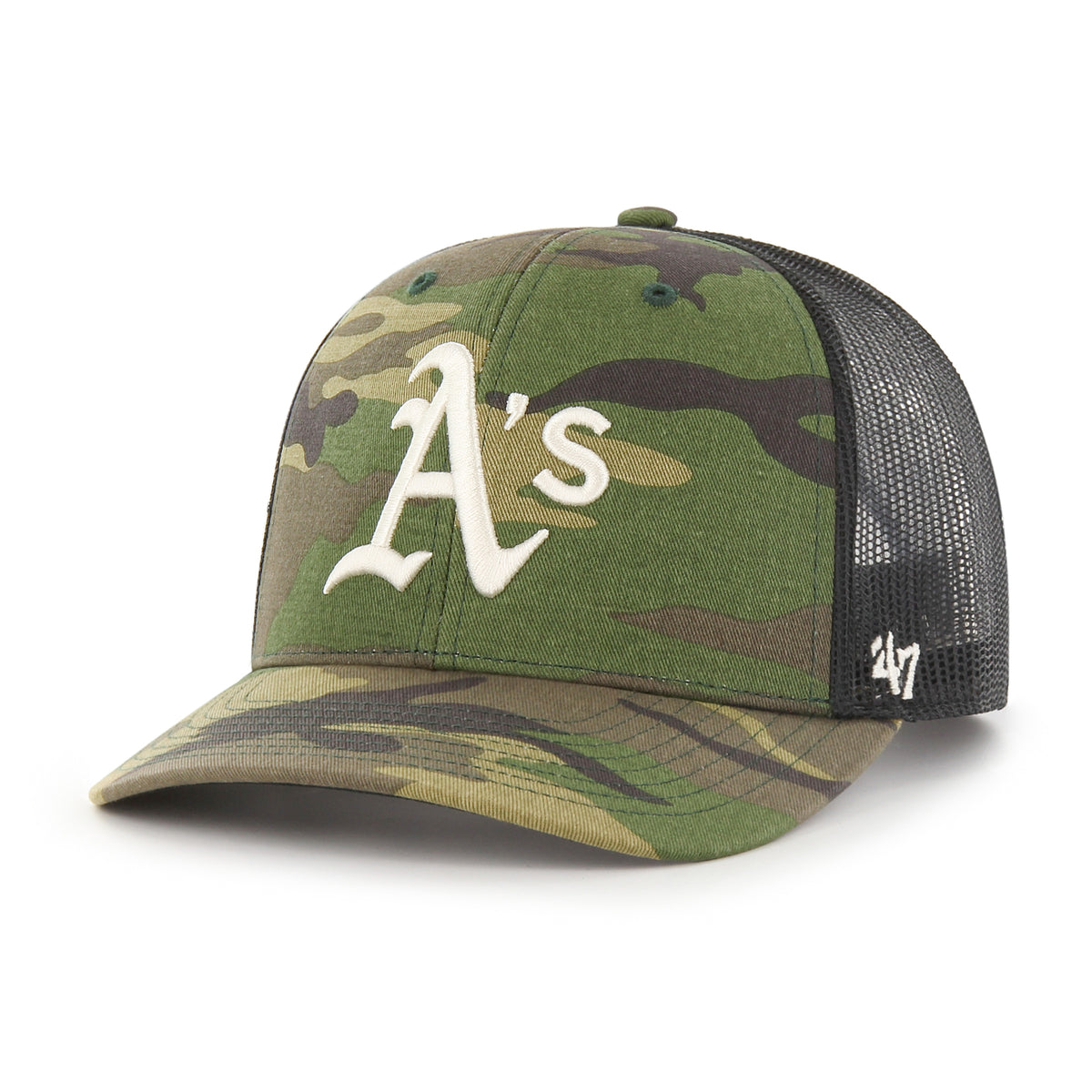 OAKLAND ATHLETICS CAMO '47 TRUCKER