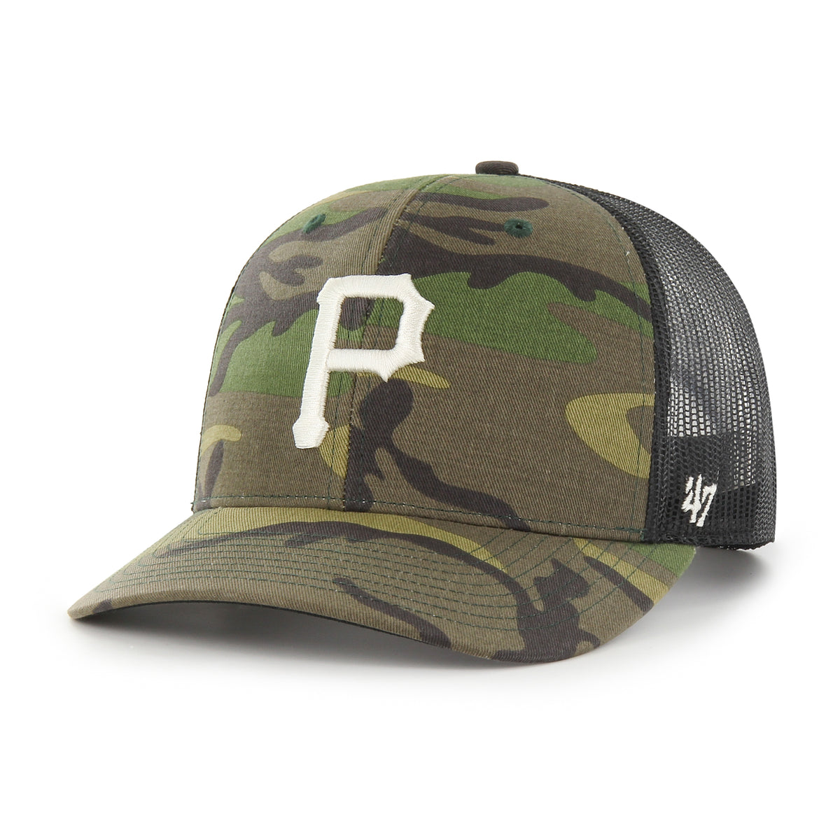 PITTSBURGH PIRATES CAMO '47 TRUCKER