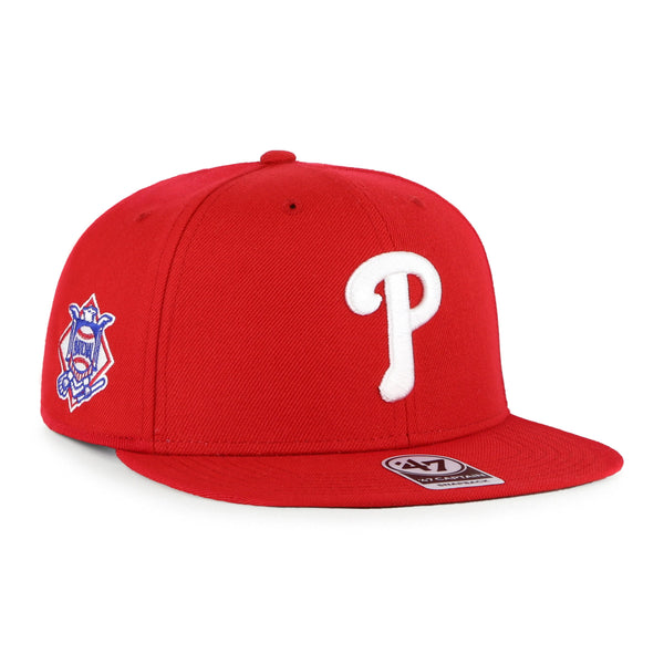 47 '47 Cappellino Sure Shot MVP Snapback Philadelphia Phillies, Burgundy  Men's Hat