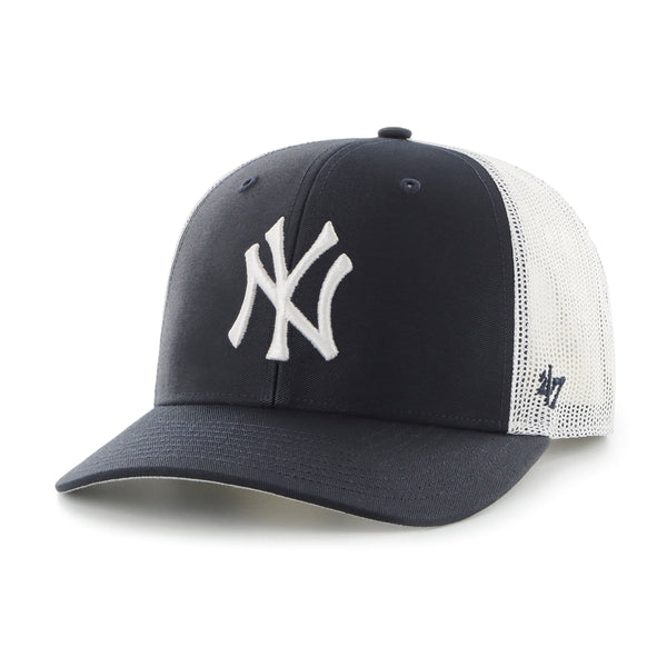 New Era New York Yankees MLB Cord 9FORTY E-Frame Adjustable Trucker Cap New Era New York Yankees MLB Cord 9FORTY E-Frame Adjustable Trucker Cap