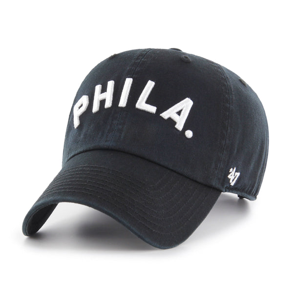 '47 Brand Philadelphia Phillies Cooperstown Script Clean Up Cap – Black, Adjustable Strapback, Cotton Twill - View #2