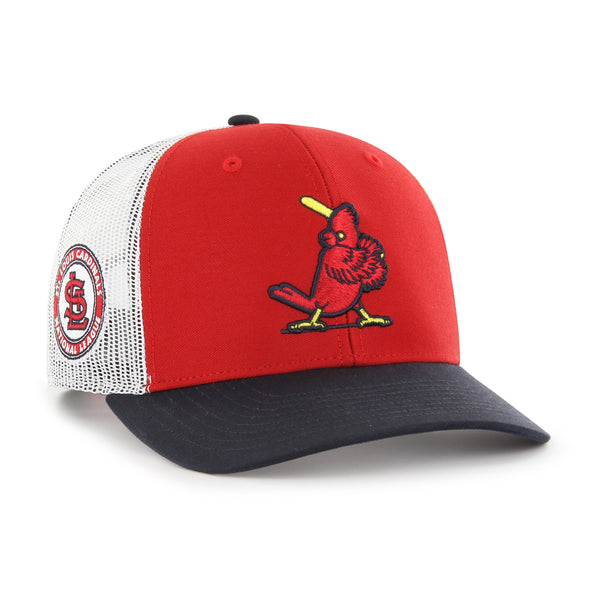 47 Men's St. Louis Cardinals Red Sidenote Trucker Hat