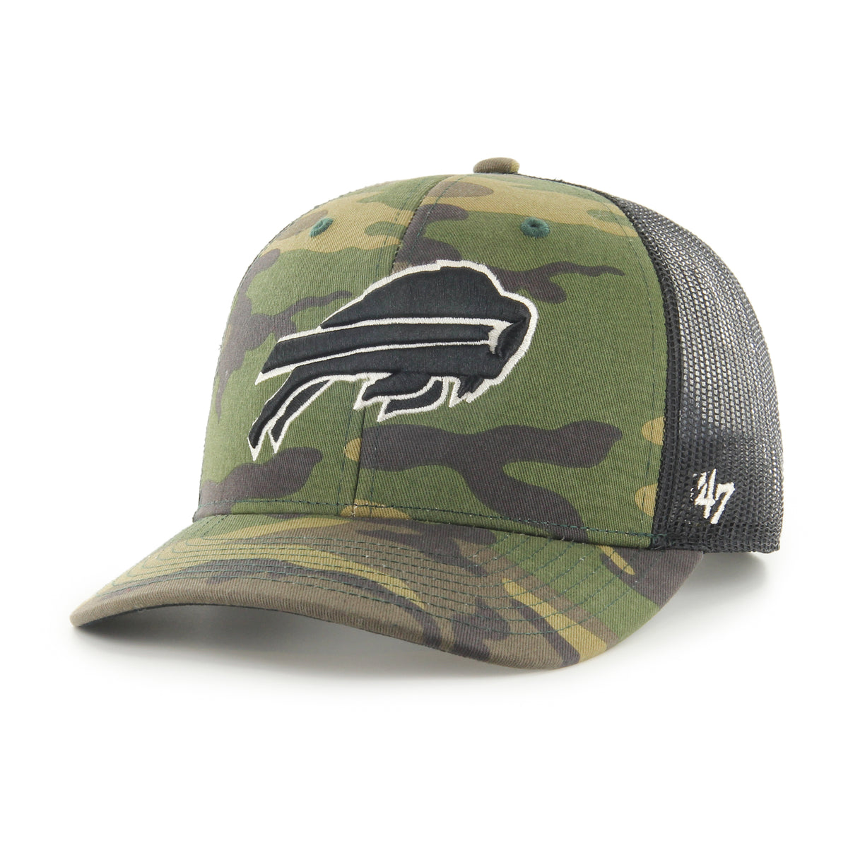 BUFFALO BILLS CAMO STRAP '47 TRUCKER