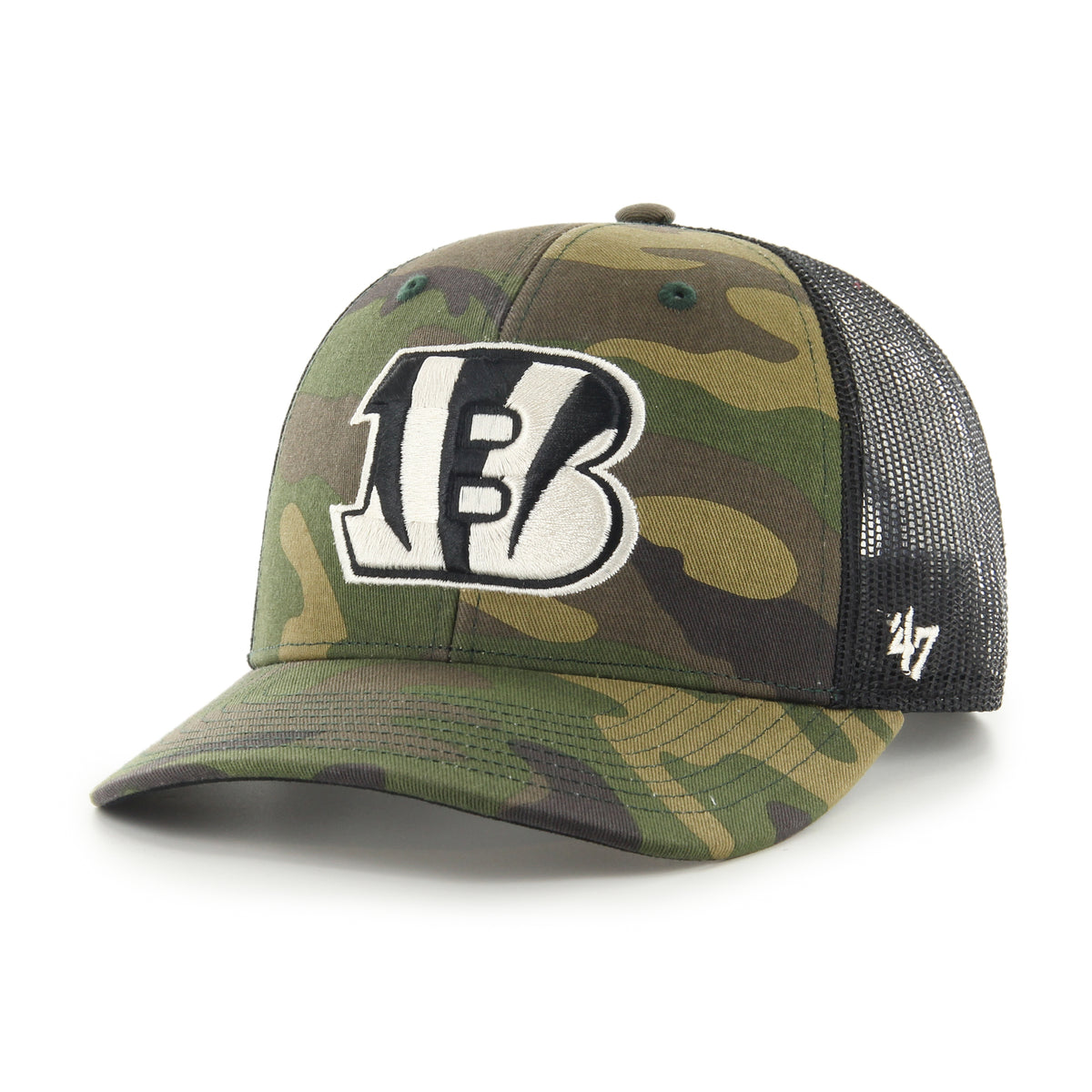 CINCINNATI BENGALS CAMO STRAP '47 TRUCKER