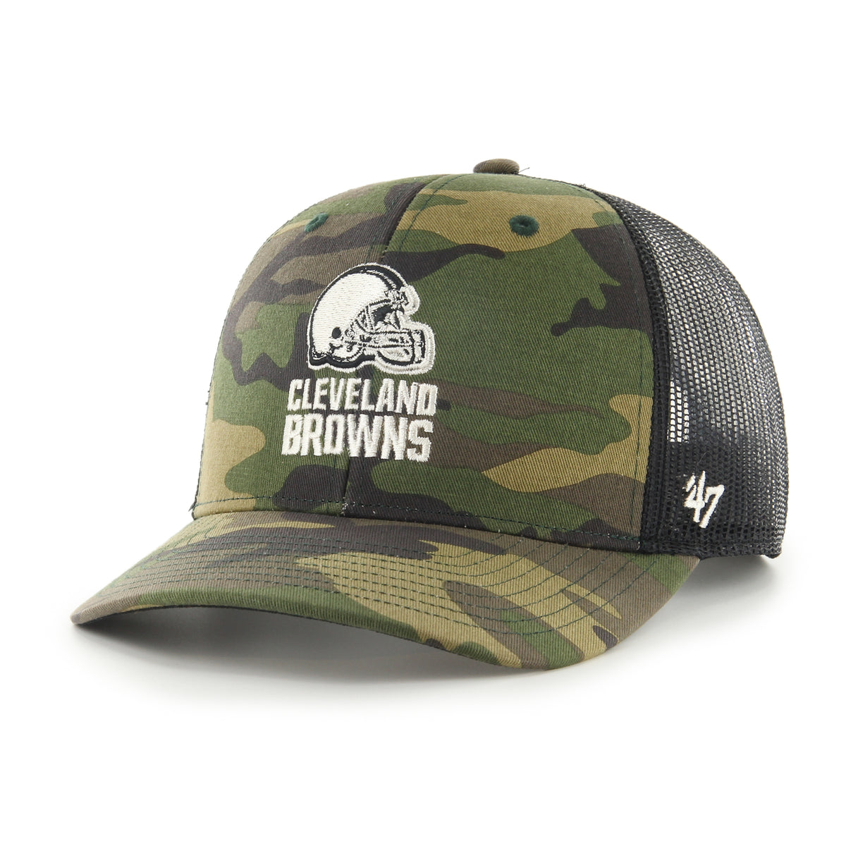 CLEVELAND BROWNS CAMO STRAP '47 TRUCKER