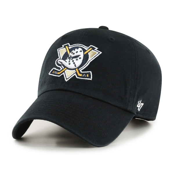 47Brand Anaheim Ducks Bone Ballpark Clean Up Strapback Hat, 47 BRAND HATS, CAPS