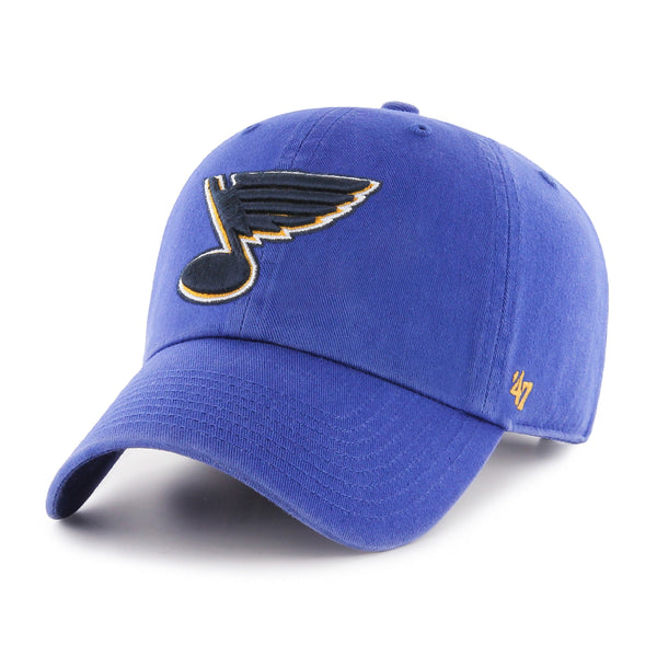 St Louis Blues Reversal Team Color Closer Gold 47 Brand Stretch Fit Hat
