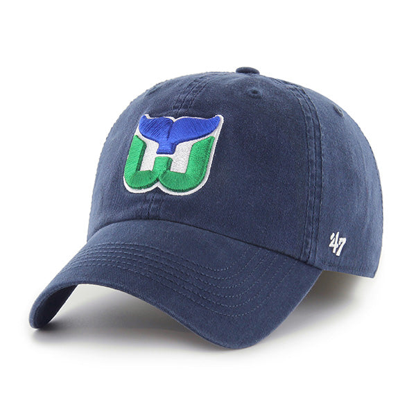 HARTFORD WHALERS 47 BRAND (FRANCHISE) FITTED BASEBALL HAT XXL NWT CLASSIC  LOGO