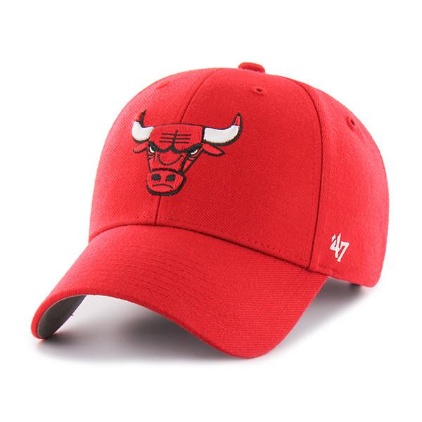 47 Brand Chicago Bulls MVP Adjustable Hat - Red
