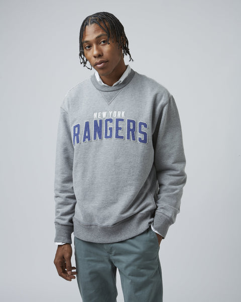 47 Brand Men's Blue, Red New York Rangers Superior Lacer Pullover