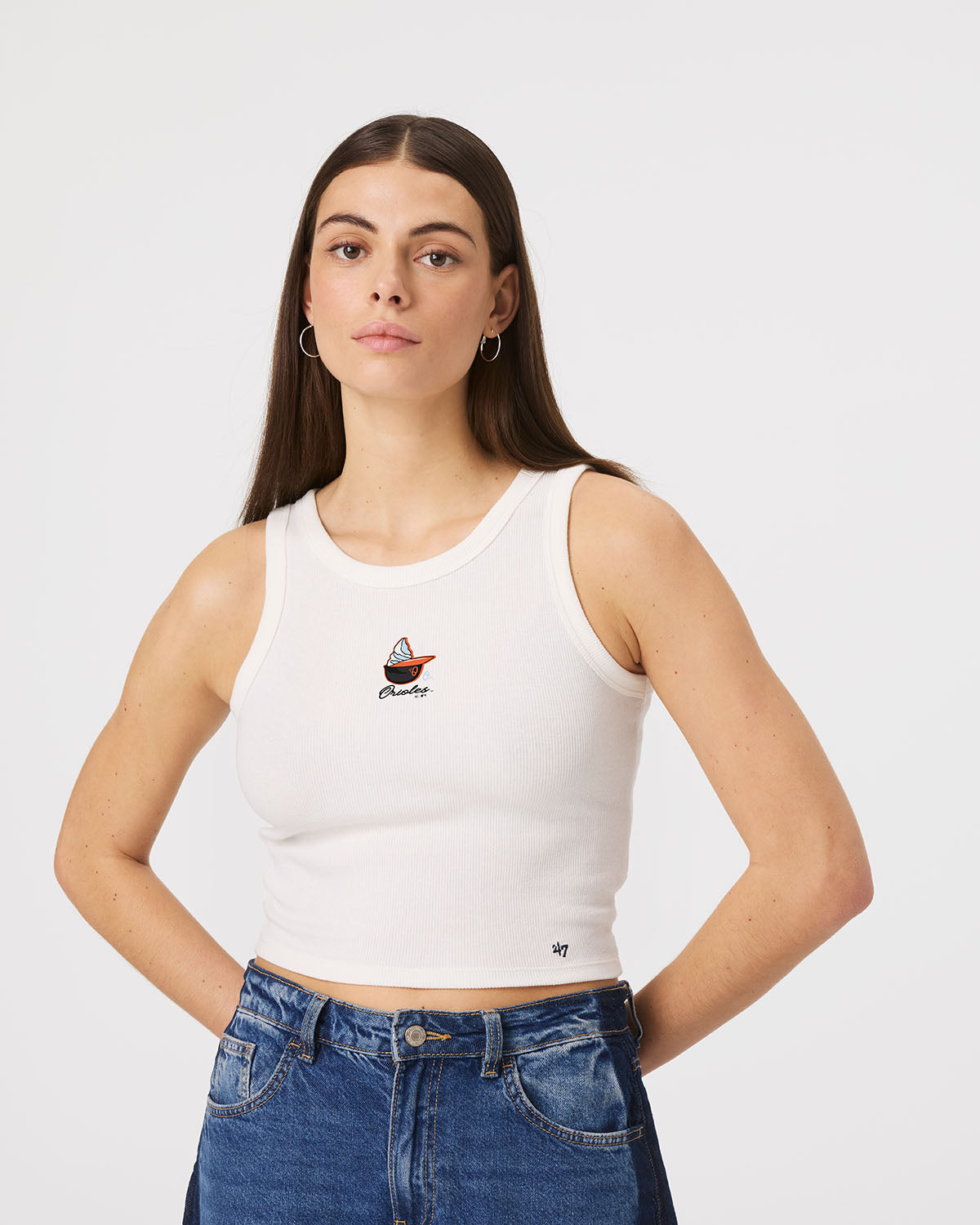 Los Angeles Dodgers Ice Cream '47 WOMEN'S Baby Rib Tank