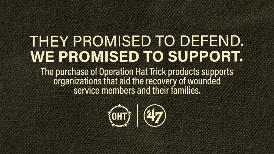 They Promised to Defend. We Promised to Support. The purchase of Operation Hat Trick product supports organizations that aid the recovery of wounded service members and their families. 