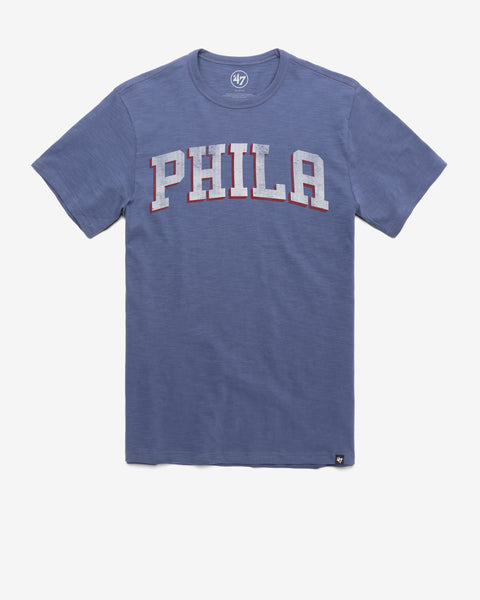 PHILADELPHIA 76ERS GRIT WORDMARK '47 SCRUM TEE