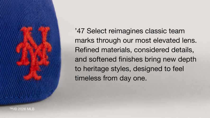 NEW YORK METS COOPERSTOWN '47 SELECT FOUNDATION TEE
