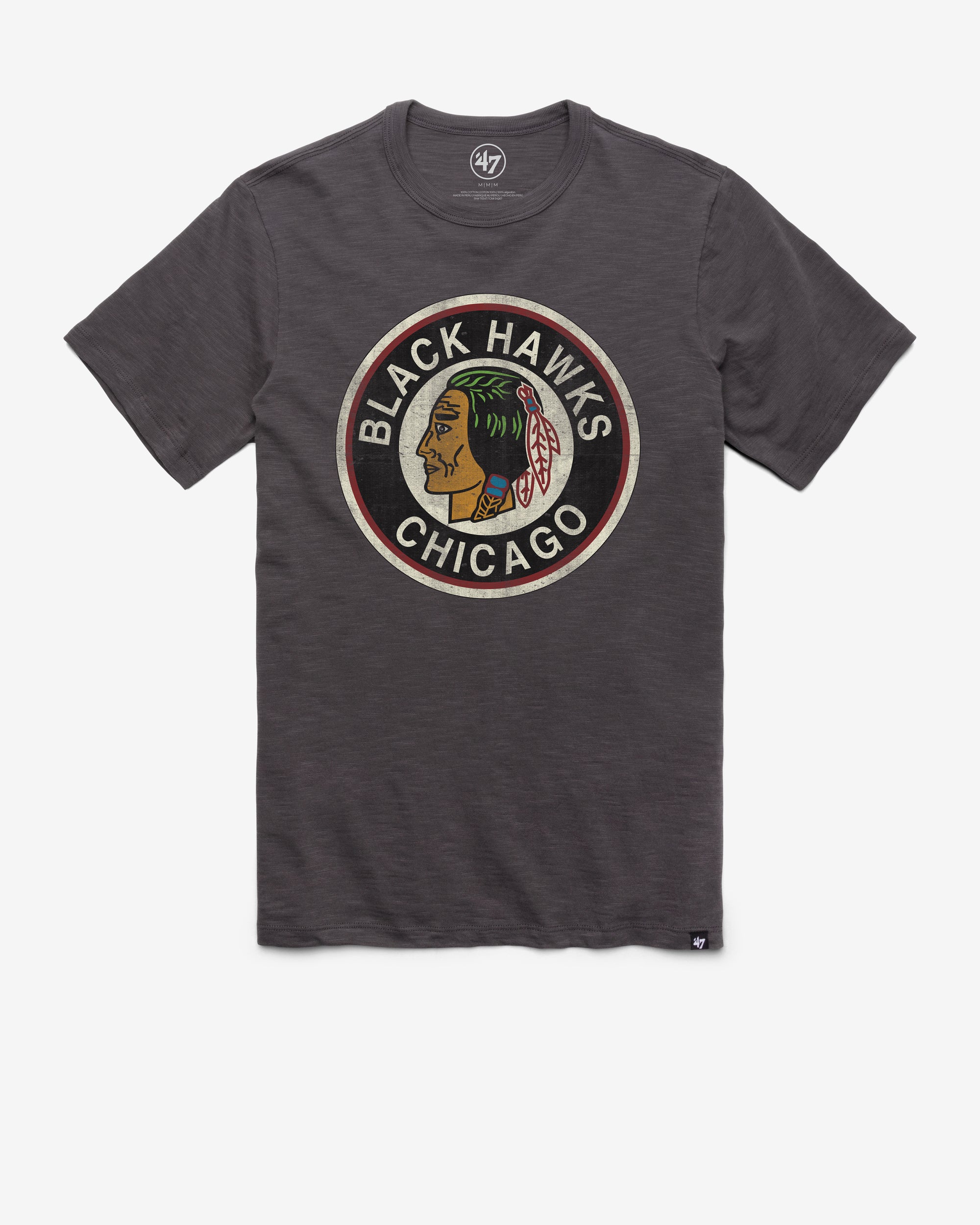 CHICAGO BLACKHAWKS VINTAGE GRIT '47 SCRUM TEE