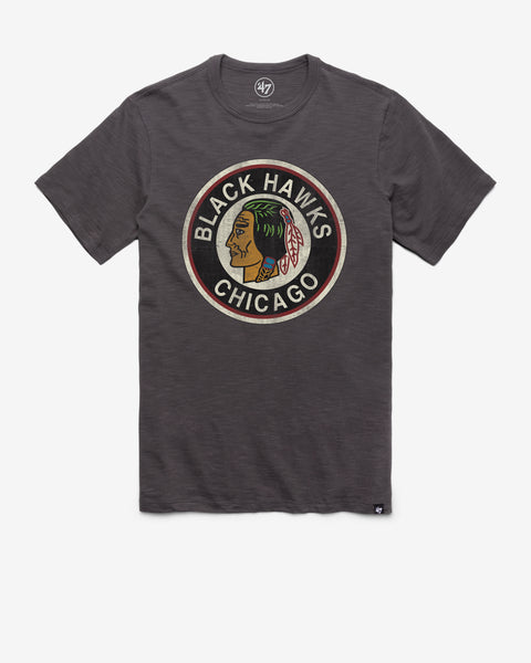 CHICAGO BLACKHAWKS VINTAGE GRIT '47 SCRUM TEE