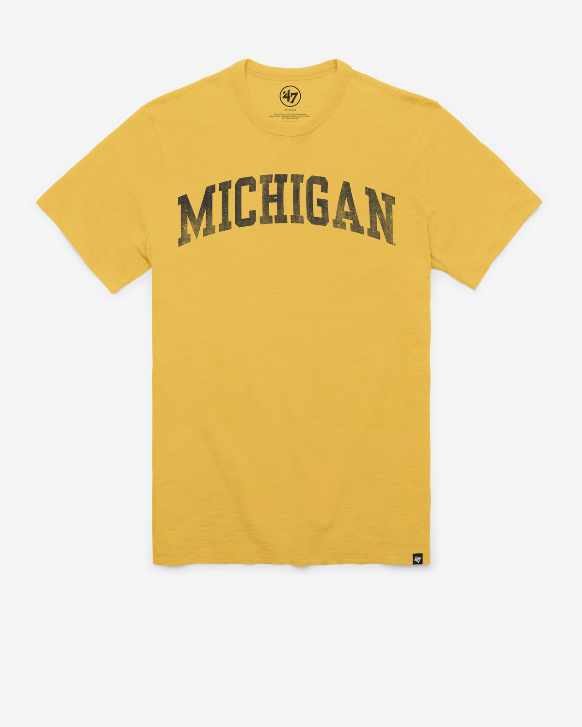 MICHIGAN WOLVERINES GRIT WORDMARK '47 SCRUM TEE