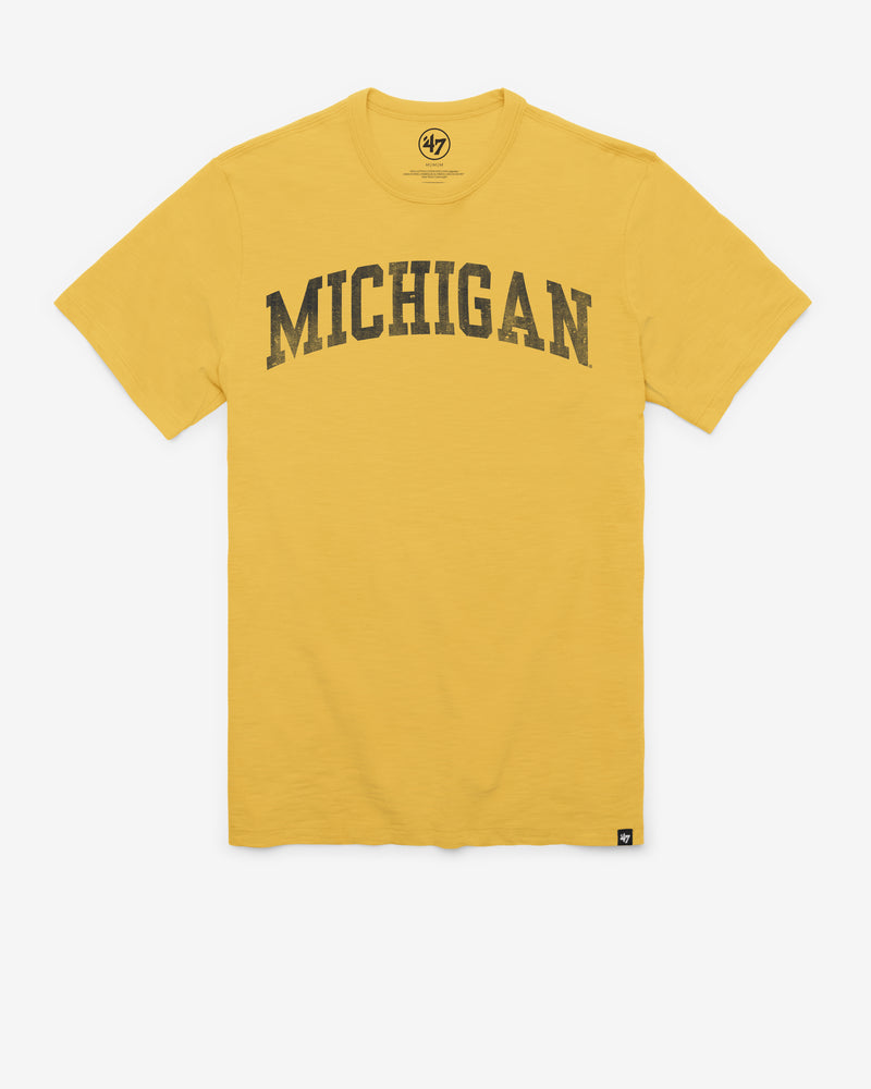 MICHIGAN WOLVERINES GRIT WORDMARK '47 SCRUM TEE