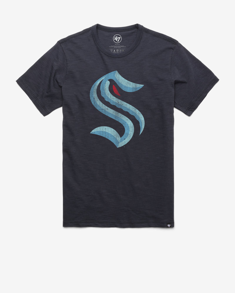 '47 Brand Seattle Kraken Fall Navy Grit Scrum Tee 2XL