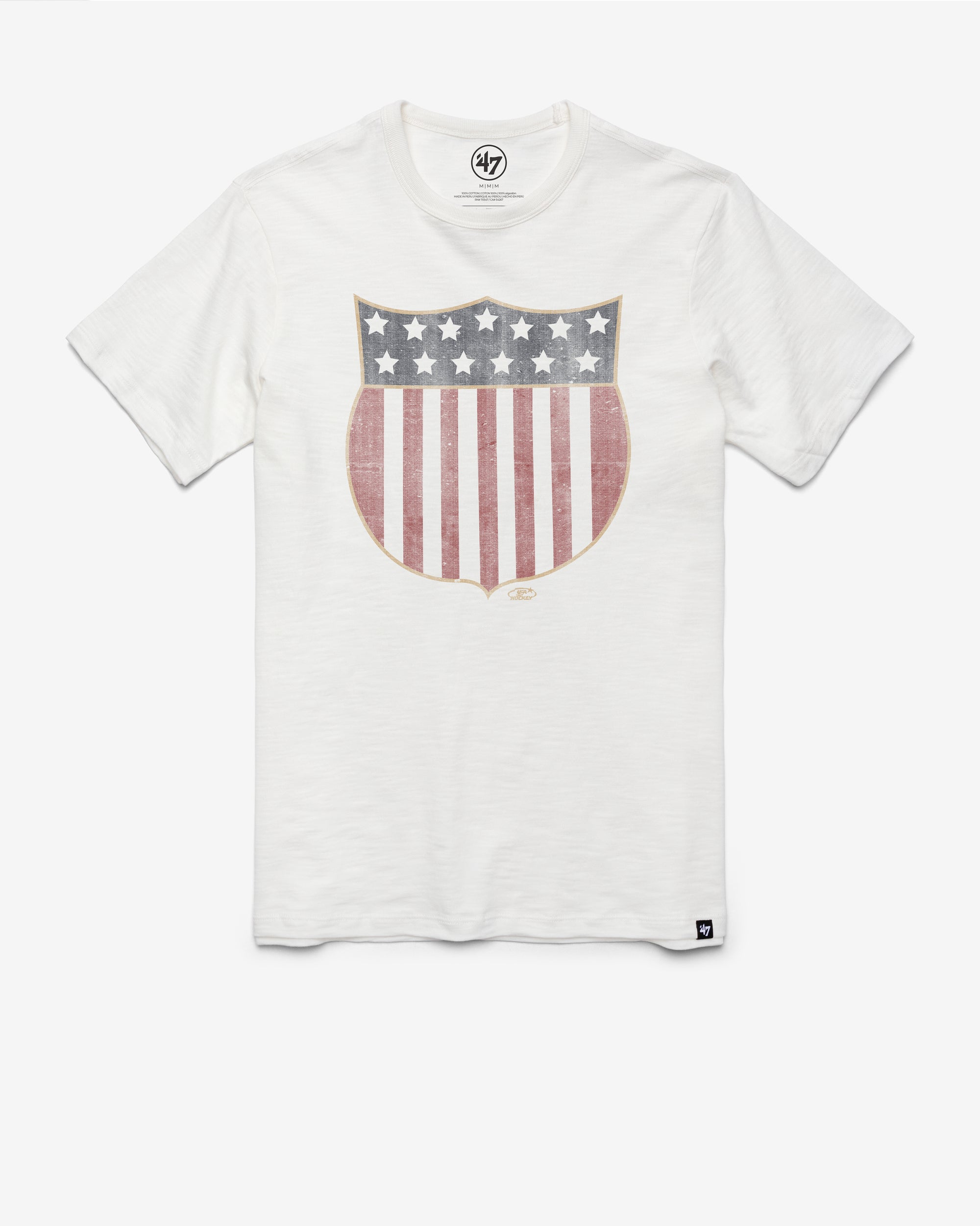 USA HOCKEY VINTAGE SHIELD GRIT '47 SCRUM TEE