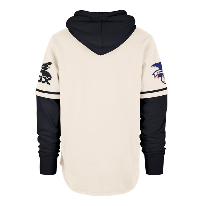 CHICAGO WHITE SOX TRIFECTA '47 SHORTSTOP PULLOVER HOOD - White Wash
