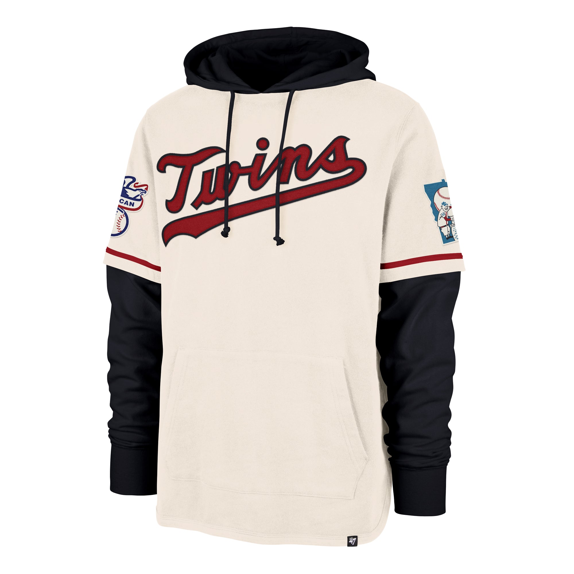 MINNESOTA TWINS COOPERSTOWN TRIFECTA '47 SHORTSTOP PULLOVER HOOD
