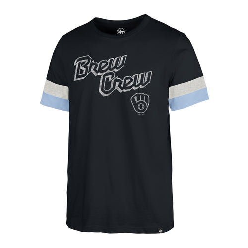 MILWAUKEE BREWERS CITY CONNECT DISTRESSED PREGAME '47 WINSLOW TEE