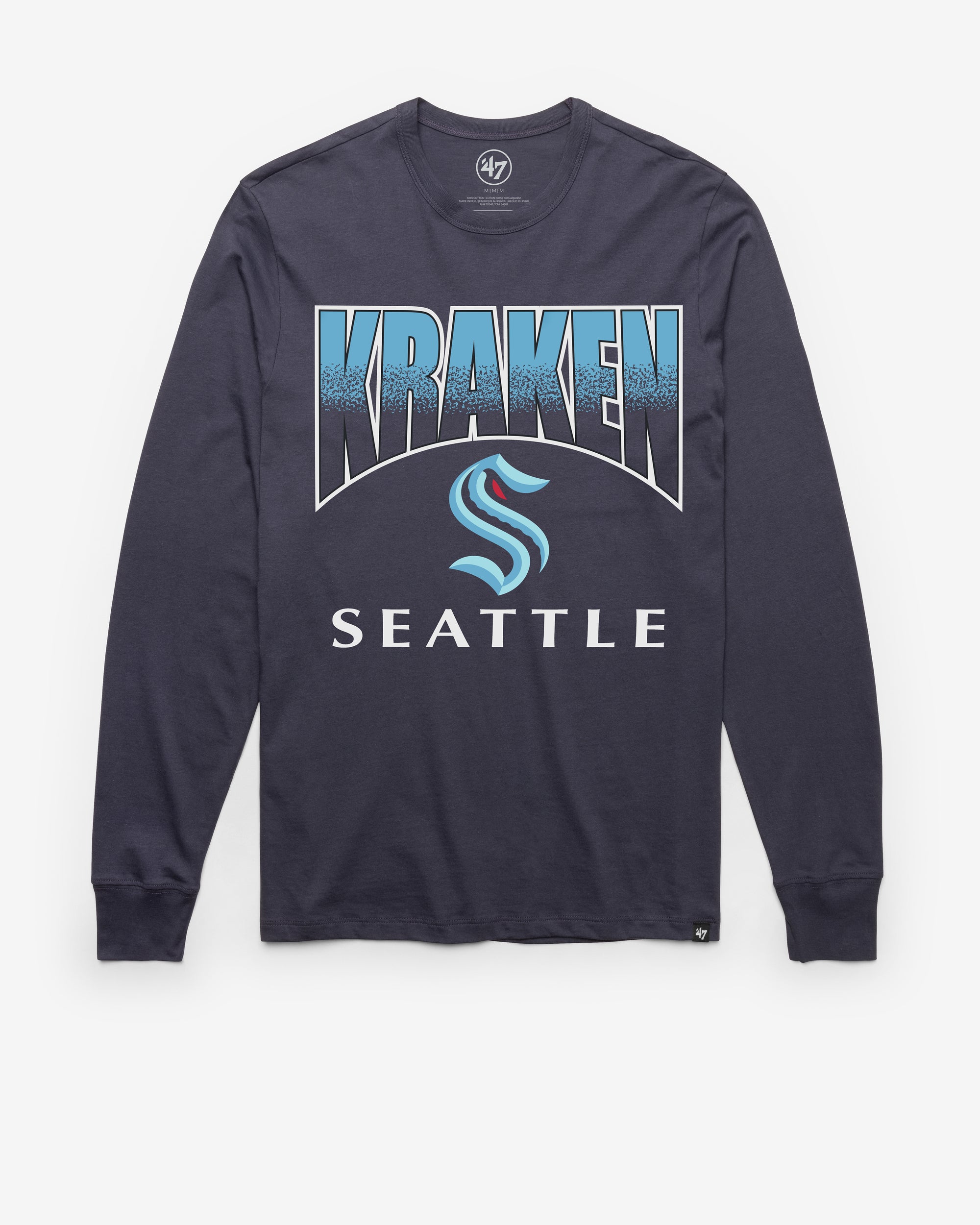 SEATTLE KRAKEN SWEEP DOWN '47 FRANKLIN LONG SLEEVE TEE